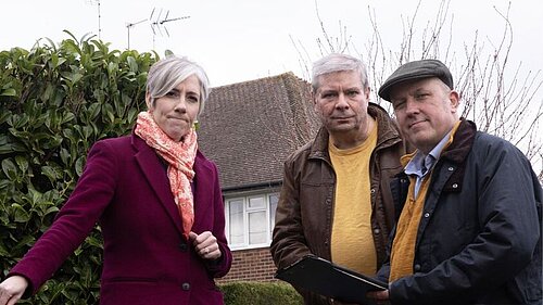 Photo of Daisy Cooper and London Colney Councillors in St Albans 